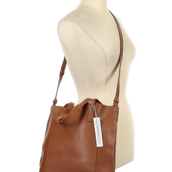 Henny + Lev Danielle VEGAN LEATHER 2-IN-1 Everyday Tote Bag w/Dust Cover NWT - Picture 7 of 16